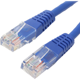 4XEM 4XEM 1 ft Cat6 Blue Molded RJ45 UTP Patch Cable