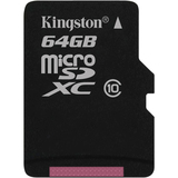 KINGSTON Kingston 64 GB microSD Extended Capacity (microSDXC) - 1 Card - Retail