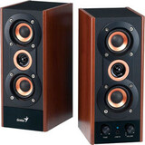 Genius SP-HF800A 2.0 Speaker System - 20 W RMS - Maple Wood - 31730997101