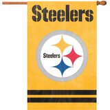PARTY ANIMAL Party Animal Steelers Gold Applique Banner Flag