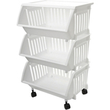 HOME PRODUCTS Homz Three Tier Mobile Cart