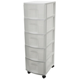 HOME PRODUCTS Homz Medium Five Drawer Cart