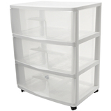 HOME PRODUCTS Homz Large Three Drawer Cart