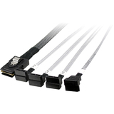 SIIG  INC. SIIG Mini-SAS SFF-8087 to 4x Right Angle SATA Fanout Cable - 1m