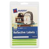Avery Reflective Labels 40199, Green and Orange, Assorted Shapes
