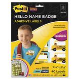 Post-it Super Sticky Hello Name Badge Labels