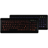 ERGOGUYS Avs Gear A4Tech Wired Keyboard W/ Large Print, LED Lighting Via Ergoguys