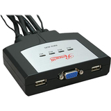ROSEWILL Rosewill 4 Port USB Cable KVM, 1.2m Cable Built with Speaker Mic Remote Flip Button