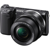 Sony alpha NEX-5R 16.1 Megapixel Mirrorless Camera (Body with Lens Kit) - 16 mm - 50 mm - Silver NEX5RLS