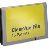 Pendaflex 13-Pocket Clearvue Expanding Letter-Size Window File