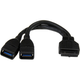 STARTECH.COM StarTech.com 2 Port Internal USB 3.0 Motherboard Header Adapter Cable