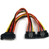 STARTECH.COM StarTech.com 6in Latching SATA Power Y Splitter Cable Adapter - M/F
