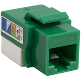 4XEM 4XEM Cat5e 110 Style Punch Down Keystone Jack 90 Degree - Green