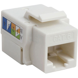 4XEM 4XEM Cat6 110 Style Punch Down Keystone Jack 90 Degree - White