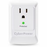 CYBERPOWER CyberPower CSB100W Essential 1-Outlet Surge Suppressor Wall Tap