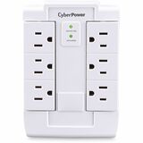 CYBERPOWER CyberPower CSB600WS Essential 6-Outlets Surge Suppressor Wall Tap and Swivel Outputs