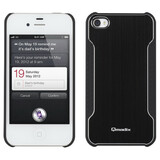 Qmadix Metalix Snap-On Cover Apple iPhone 4S, 4, Blk