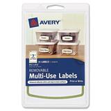 Avery Removable Multi-Use Labels 41448, Green Border, 3-3/4" x 1-5/8", Pack of 15