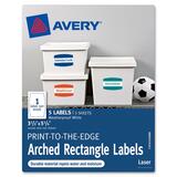 Avery Print-to-the-Edge Arched Rectangle Labels