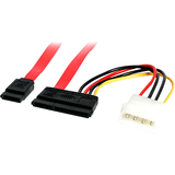 4XEM 4XEM 18 Inch SATA Cable With Power-RED