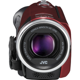 JVC Everio GZ-E100 Digital Camcorder - 2.7" LCD - CMOS - Full HD - Red - GZE100RUSM