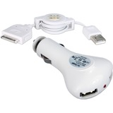 QVS QVS 2-Port 2.1Amp USB Car Charger Kit for iPod/iPhone/iPad/iPad 2/iPad 3