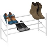 HONEY-CAN-DO Honey-can-do SHO-01167 2-Tier Expandable Stackable Shoe Rack, White