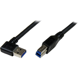 STARTECH.COM StarTech.com 2m Black SuperSpeed USB 3.0 Cable - Right Angle A to B - M/M
