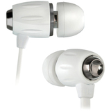 BELL O-HOME AUDIO/VIDEO Bell'O White In-Ear Stereo Headphones with Apple Remote and Slim Carry Case