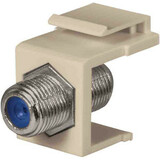 DATACOMM Datacomm Keystone Jack with 2.4 GHZ F-Connector, Almond, UL