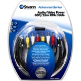 SWANN COMMUNICATIONS Swann Audio / Video Power 60ft / 18m RCA Cable