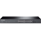 TP LINK TP-LINK 16-Port 10/100Mbps + 2-Port Gigabit Smart Switch