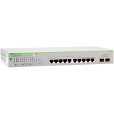 ALLIED TELESIS INC. Allied Telesis 10-Port 10/100/1000T WebSmart Switch with 2 SFP Combo Ports and PoE+