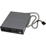 STARTECH.COM StarTech.com 3.5in Front Bay 22-in-1 USB 2.0 Internal Multi Media Memory Card Reader - Black