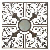 GARDMAN USA Gardman Moorish Mirror Wall Art - Antique Rust - 22