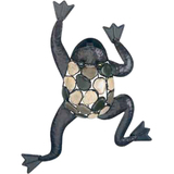 GARDMAN USA Gardman Climbing Frog with Natural Stone Wall Art - 15