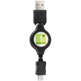 IESSENTIALS iEssentials Micro USB to USB Retractable Data Cable