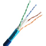 COMPREHENSIVE Comprehensive Cat 5e Shielded Plenum 350MHz Solid Blue Bulk Cable 1000ft