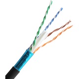 COMPREHENSIVE Comprehensive Cat 5e Shielded Plenum 350MHz Solid Black Bulk Cable 1000ft