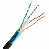 COMPREHENSIVE Comprehensive Cat 6 550 MHz Shielded Solid Black Bulk Cable 1000ft