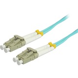 COMPREHENSIVE Comprehensive 3M 10Gb LC/LC Duplex 50/125 Multimode Fiber Patch Cable - Aqua
