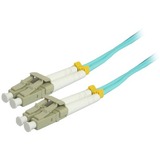 COMPREHENSIVE Comprehensive 7M 10Gb LC/LC Duplex 50/125 Multimode Fiber Patch Cable - Aqua