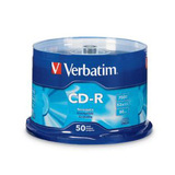 VERBATIM AMERICAS LLC Verbatim 94691 CD Recordable Media - CD-R - 52x - 700 MB - 50 Pack Spindle