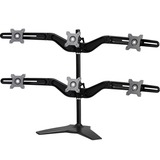 AMER NETWORKS Amer Mounts Stand Based Hex Monitor Mount for four 15