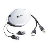 Targus 3 in 1 Retractable Cable