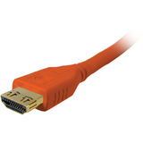 COMPREHENSIVE Comprehensive Pro AV/IT High Speed HDMI Cable with ProGrip, SureLength, CL3- Deep Orange 1.5ft