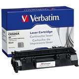 VERBATIM AMERICAS LLC Verbatim Toner Cartridge - Remanufactured for HP (CE505A) - Black