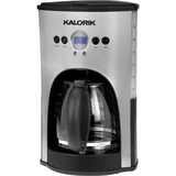 KALORIK Kalorik Stainless Steel and Black Programmable 12 Cup Coffee Maker