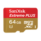 SANDISK CORPORATION SanDisk Extreme PLUS 64 GB microSD Extended Capacity (microSDXC)