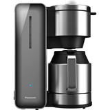 PANASONIC Panasonic Coffee Maker with High Quality Stainless Steel & Glass Finish, Smoke